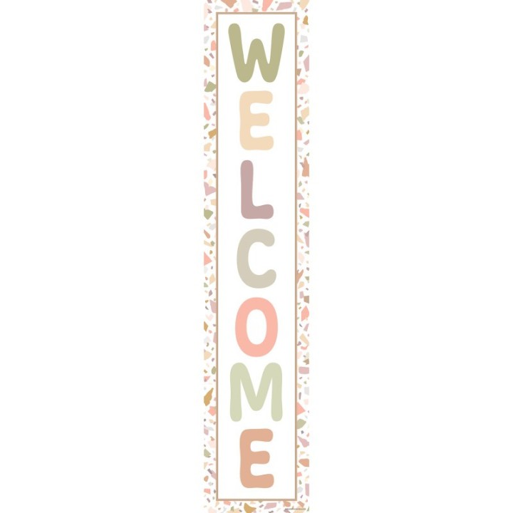 Teacher Created Resources® Terrazzo Tones Welcome Banner, 8" x 39"