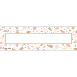 Teacher Created Resources® Terrazzo Tones Flat Name Plates, Pack of 36