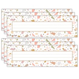 Teacher Created Resources® Terrazzo Tones Flat Name Plates, 36 Per Pack, 6 Packs