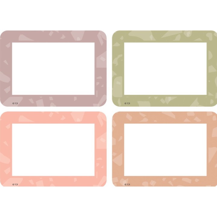 Teacher Created Resources® Terrazzo Tones Name Tags/Labels - Multi-Pack, Pack of 36