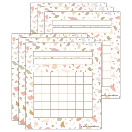 Teacher Created Resources® Terrazzo Tones Incentive Charts, 36 Per Pack, 6 Packs