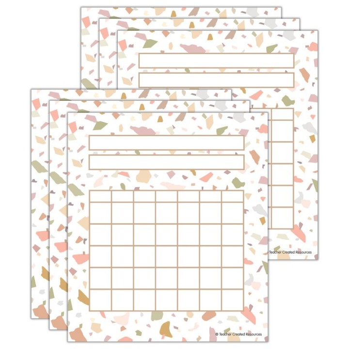 Teacher Created Resources® Terrazzo Tones Incentive Charts, 36 Per Pack, 6 Packs
