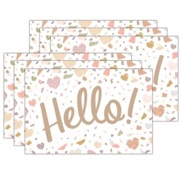 Teacher Created Resources® Terrazzo Tones Hello Postcards, 30 Per Pack, 6 Packs