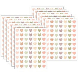 Teacher Created Resources® Terrazzo Tones Hearts Mini Stickers, 378 Per Pack, 12 Packs