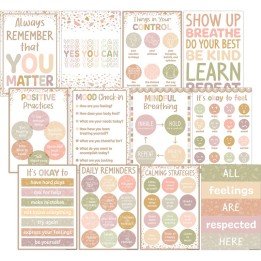 Teacher Created Resources® Terrazzo Tones Positive Practices Small Poster Pack, Pack of 12