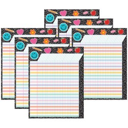 Teacher Created Resources® Cool for School Incentive Chart, 17" x 22", Pack of 6