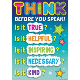 Teacher Created Resources® Think Before You Speak Positive Poster