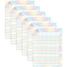 Teacher Created Resources® Pastel Pop Incentive Chart, Pack of 6