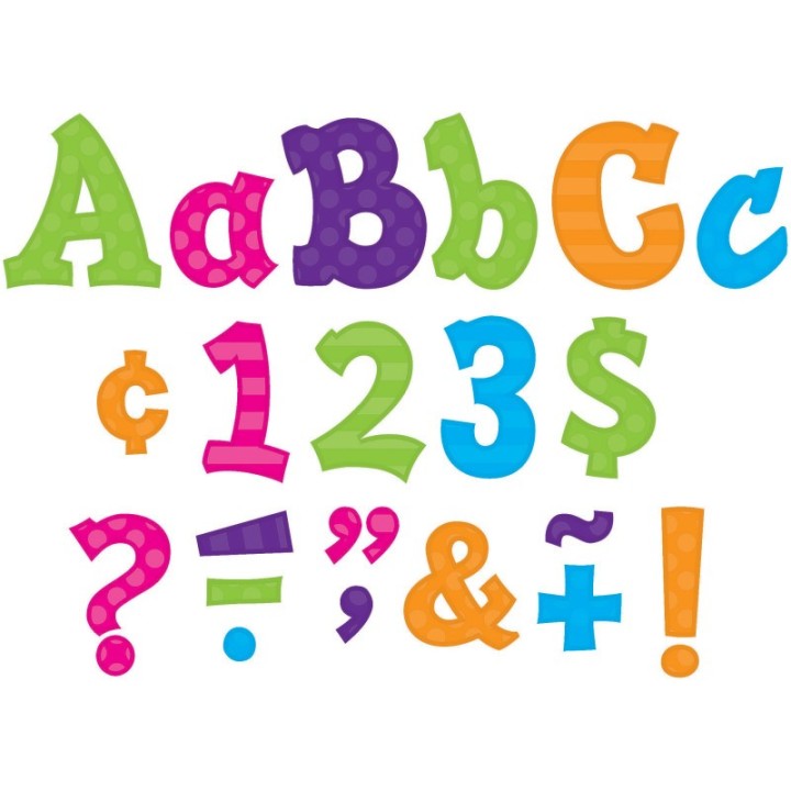 Teacher Created Resources® Multi Bright Sassy Solids 5" Letters, 238 Pieces