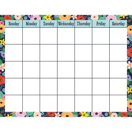 Teacher Created Resources® Wildflowers Calendar Chart, 17" x 22"