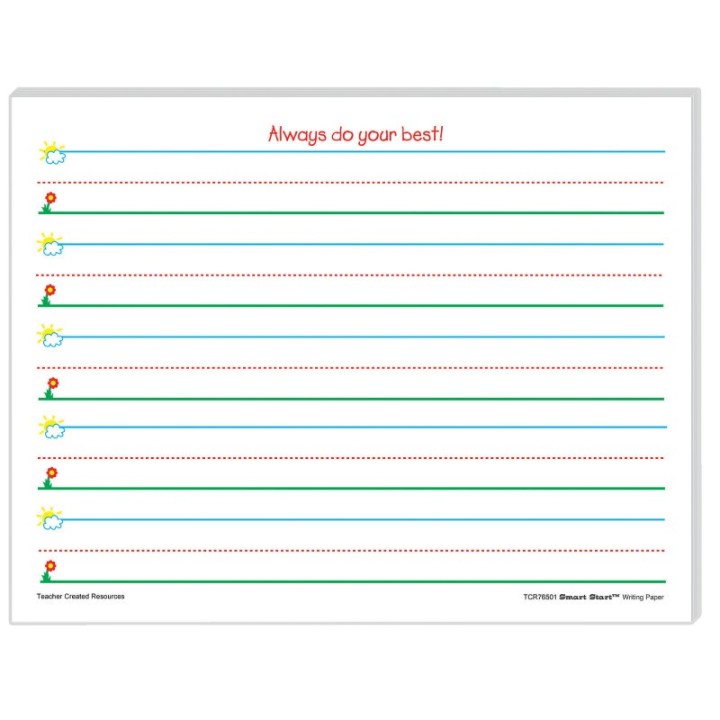 Teacher Created Resources® Smart Start K-1 Writing Paper: 100 Sheets