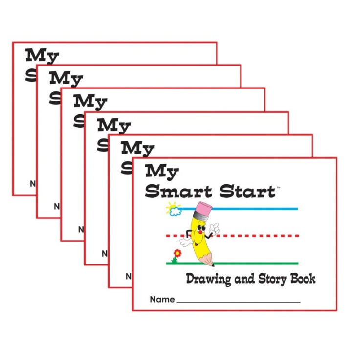 Teacher Created Resources® Smart Start Handwriting Series, Journals, Grades K-1, Landscape, Pack of 6