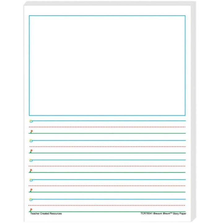 Teacher Created Resources® Smart Start 1-2 Story Paper: 100 Sheets