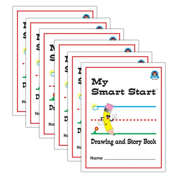 Teacher Created Resources® Smart Start Handwriting Series, Journals, Grades 1-2, Portrait, Pack of 6