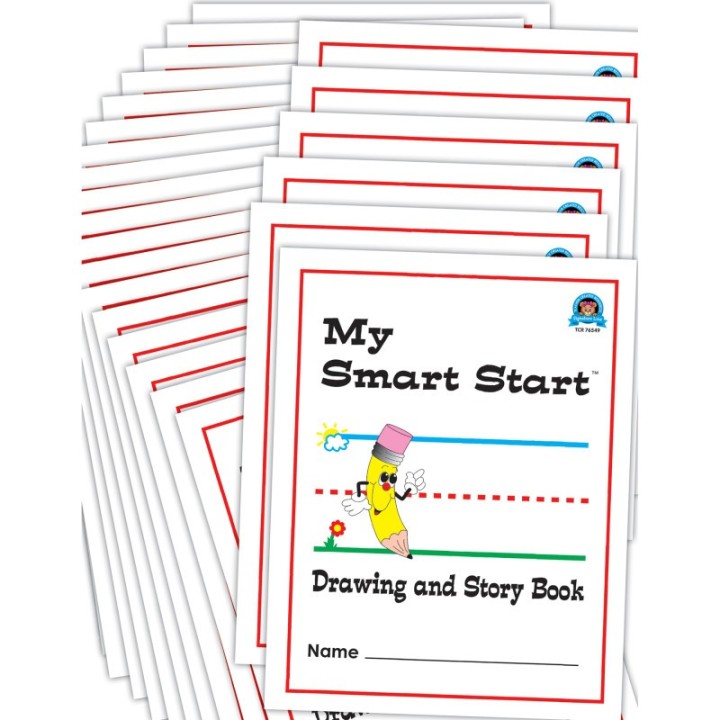 Teacher Created Resources® Smart Start Drawing & Story Book 1-2 Journals, Class Pack of 24