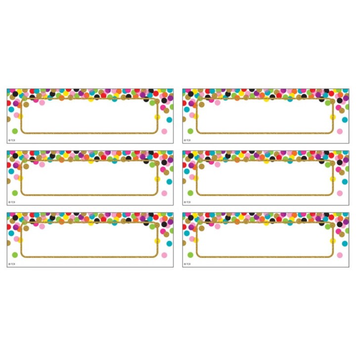 Teacher Created Resources® Confetti Labels Magnetic Accents, Pack of 20
