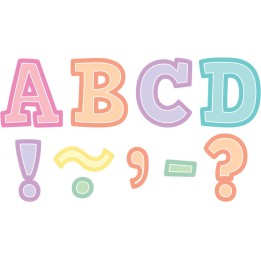 Teacher Created Resources® Pastel Pop Bold Block 3" Magnetic Letters, 55 Pieces