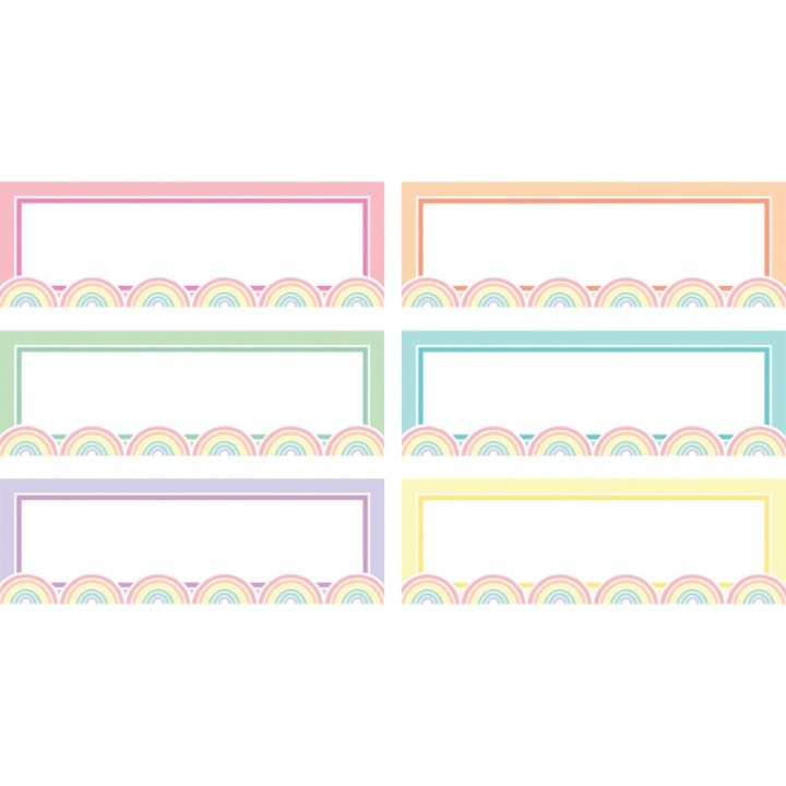 Teacher Created Resources® Pastel Pop Rainbow Labels Magnetic Accents, Pack of 20