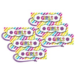 Teacher Created Resources® Brights 4Ever Magnetic Girls Pass, Pack of 6