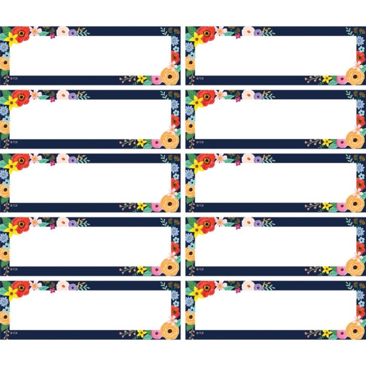 Teacher Created Resources® Wildflowers Magnetic Labels Accents, Pack of 20