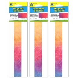 Teacher Created Resources® Watercolor Magnetic Border, 24 Feet Per Pack, 3 Packs