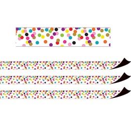 Teacher Created Resources® Confetti Magnetic Border, 24 Feet Per Pack, 3 Packs
