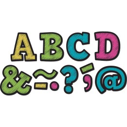 Teacher Created Resources® Chalkboard Brights Bold Block 2" Magnetic Letters