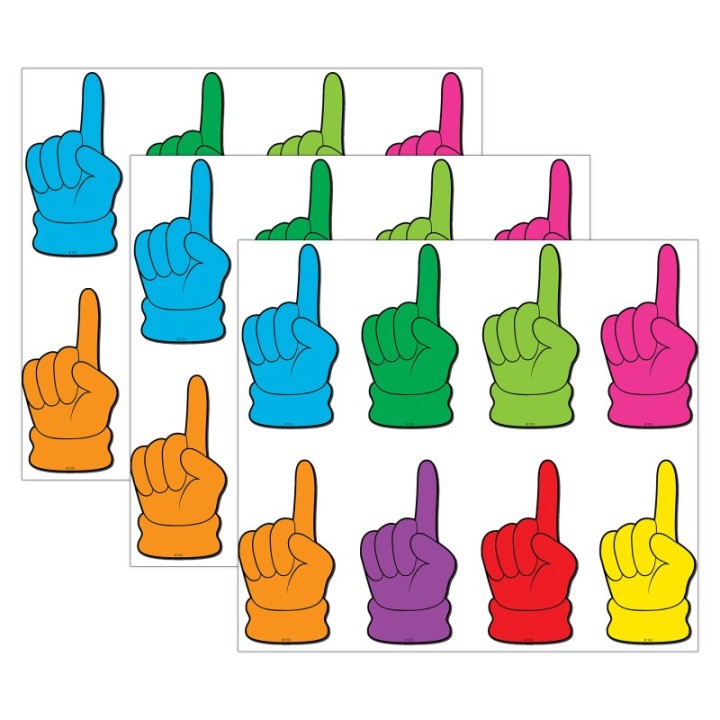 Teacher Created Resources® Pointing Hands Magnetic Accents, 16 Per Pack, 3 Packs