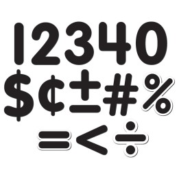 Teacher Created Resources® Black Classic 2-1/2" Magnetic Numbers, 65 Pieces