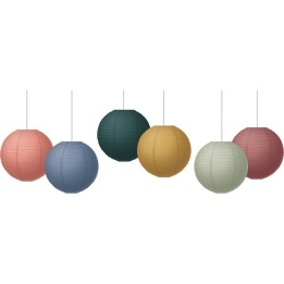 Teacher Created Resources® Wonderfully Wild 8" Hanging Paper Lanterns, Pack of 6
