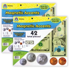 Teacher Created Resources® Money Magnetic Accents, 42 Per Pack, 2 Packs