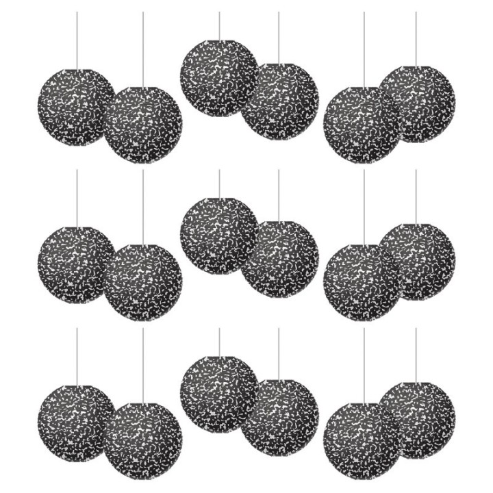 Teacher Created Resources® Composition 8" Hanging Paper Lanterns, 6 Per Pack, 3 Packs