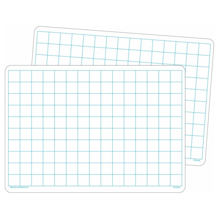 Teacher Created Resources® Double-Sided Math Grid Dry Erase Boards, Pack of 10