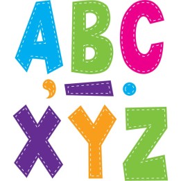 Teacher Created Resources® Multi Bright Stitch 7" Fun Font Letters, 120 Pieces