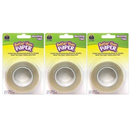 Teacher Created Resources® Better Than Paper® Mounting Tape, 1" x 19.6', 3 Rolls