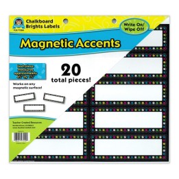 Teacher Created Resources® Chalkboard Brights Labels Magnetic Accents, Pack of 20