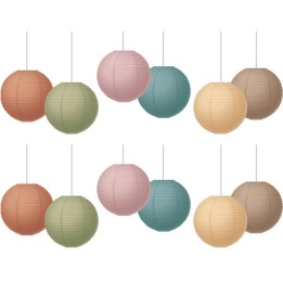 Teacher Created Resources® Everyone is Welcome 8" Hanging Paper Lanterns, 6 Per Pack, 2 Packs