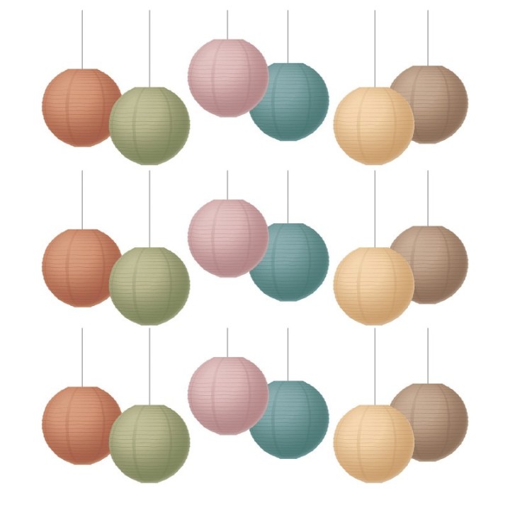 Teacher Created Resources® Everyone is Welcome 8" Hanging Paper Lanterns, 6 Per Pack, 3 Packs