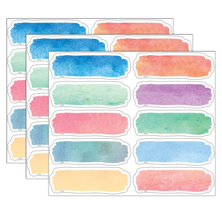 Teacher Created Resources® Watercolor Labels Magnetic Accents, 20 Per Pack, 3 Packs
