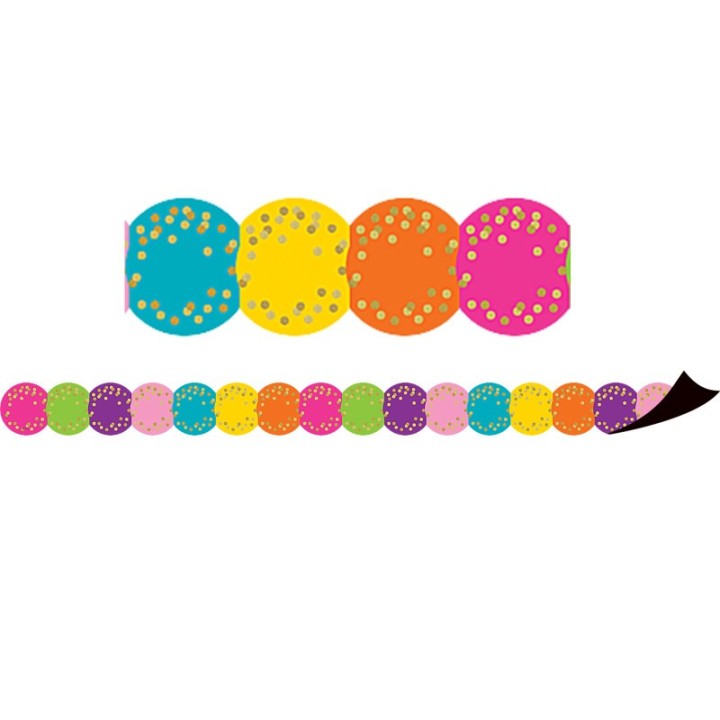 Teacher Created Resources® Confetti Circles Die-Cut Magnetic Border