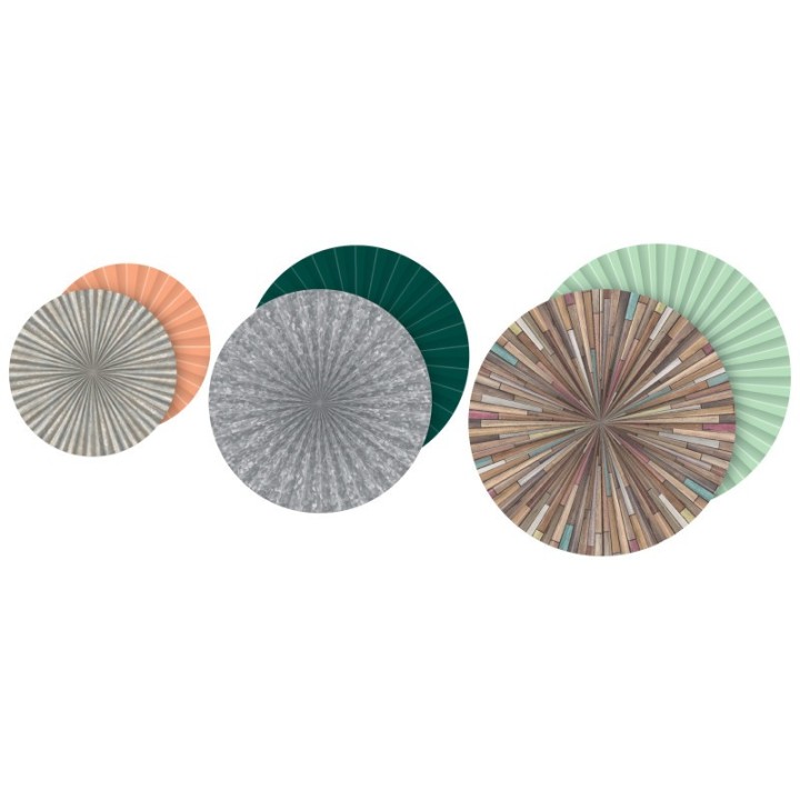 Teacher Created Resources® Home Sweet Classroom Hanging Paper Fans, Pack of 3