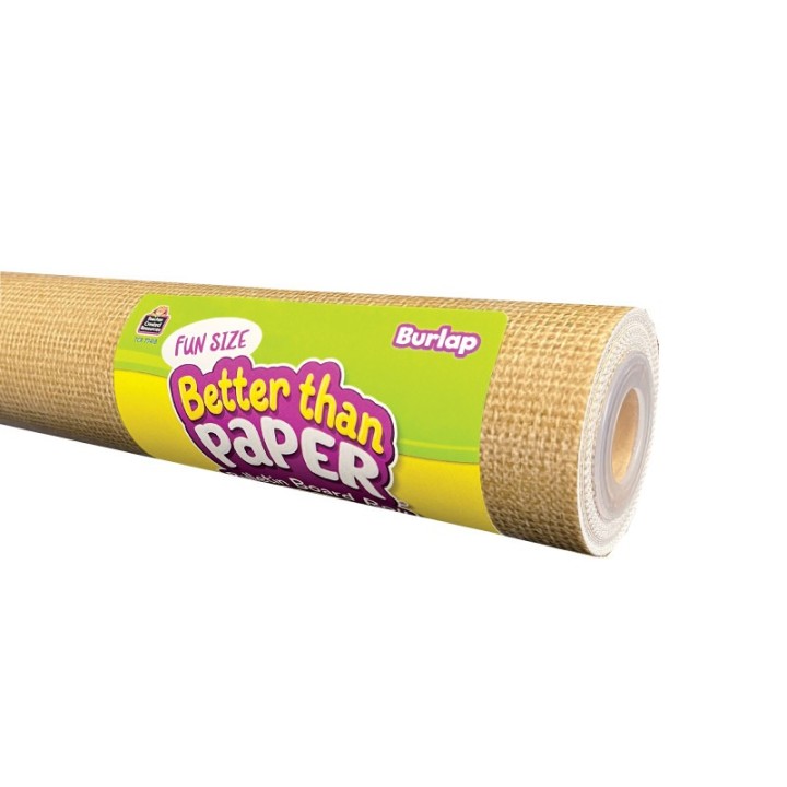 Teacher Created Resources® Fun Size Better Than Paper® Bulletin Board Roll, 18" x 12', Burlap