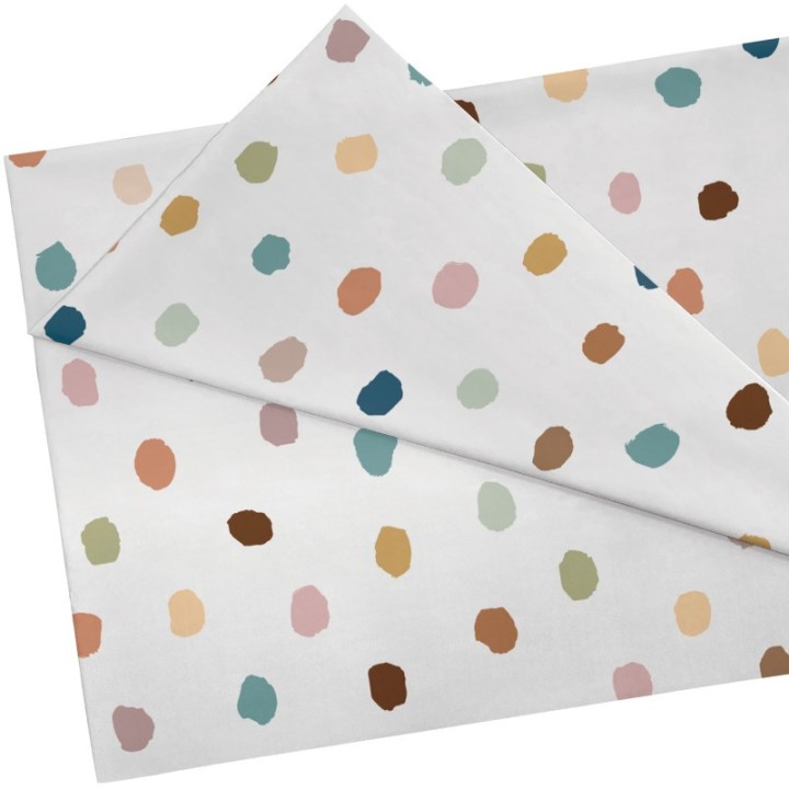 Teacher Created Resources® Everyone is Welcome Painted Dots Creative Class Fabric, 48 Inch x 3 Yards
