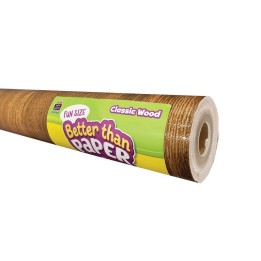 Teacher Created Resources® Fun Size Better Than Paper® Bulletin Board Roll, 18" x 12', Classic Wood