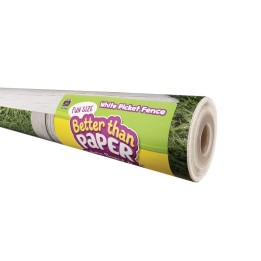 Teacher Created Resources® Fun Size Better Than Paper® Bulletin Board Roll, 18" x 12', White Picket Fence