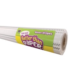 Teacher Created Resources® Fun Size Better Than Paper® Bulletin Board Roll, 18" x 12', Woven Stripes