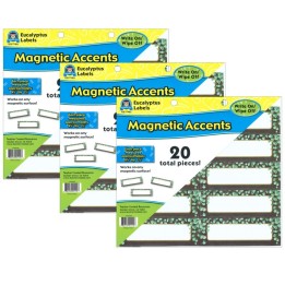 Teacher Created Resources® Eucalyptus Labels Magnetic Accents, 20 Per Pack, 3 Packs