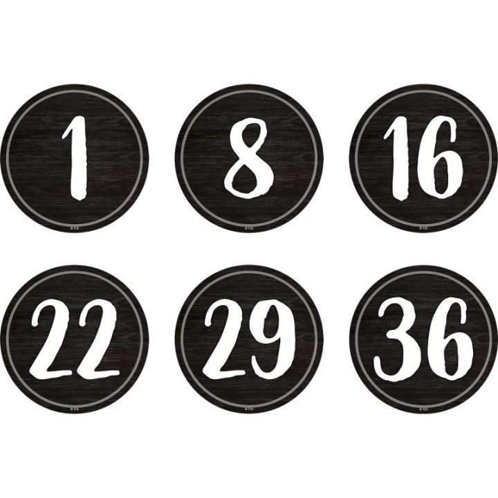 Teacher Created Resources® Spot On Floor Markers Modern Farmhouse Numbers 1-36, 4"