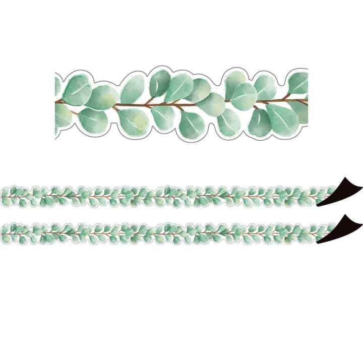 Teacher Created Resources® Eucalyptus Die-Cut Magnetic Border, 24 Feet Per Pack, 2 Packs