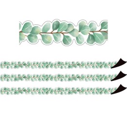 Teacher Created Resources® Eucalyptus Die-Cut Magnetic Border, 24 Feet Per Pack, 3 Packs